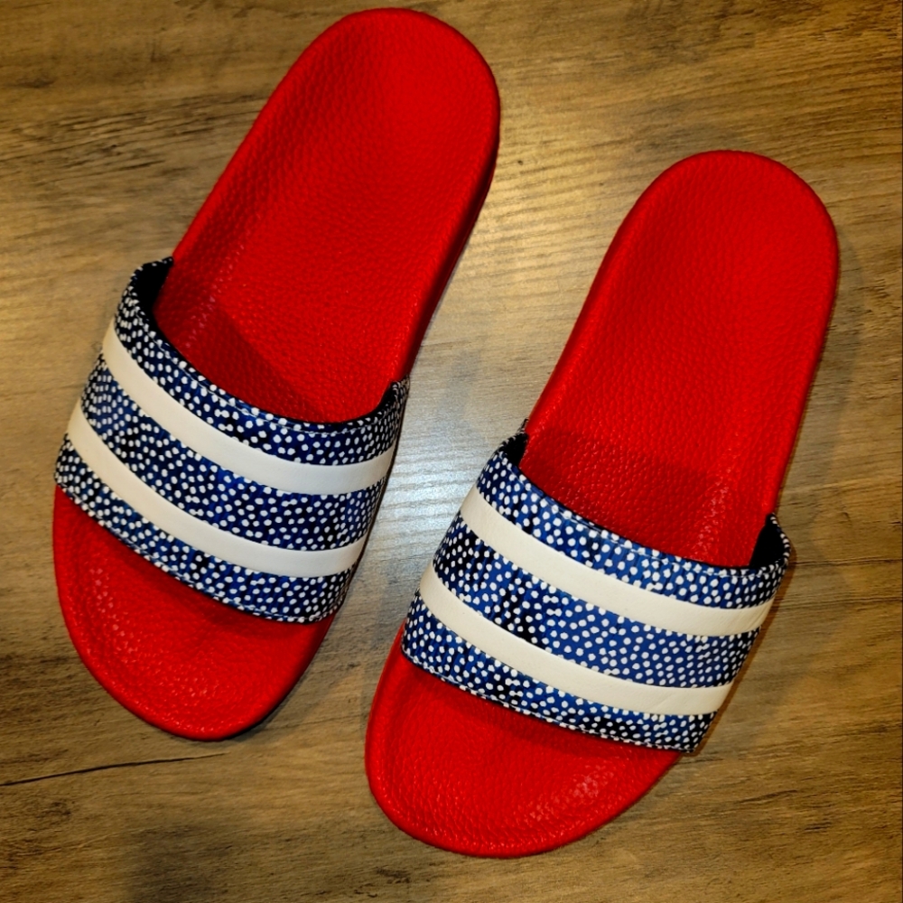 GAP slide sandals RED WHITE BLUE